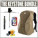 Crumpler The Keystone Photo Laptop Backpack Dark Brown Oatmeal Lite Oatmeal & Photo Accessory Bundle