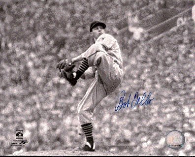 Autographed/Hand Signed Bob Feller Cleveland Indians 8x10 Photo