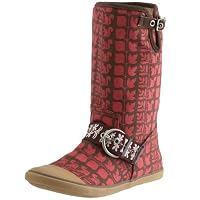 Sugar Shoes Graphic Boot Leaf Stripe