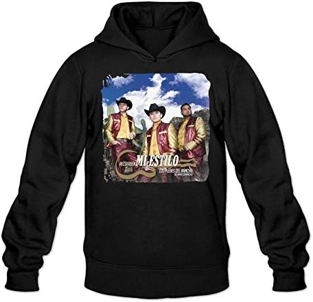 VinDT Men's Los Plebes del Rancho de Ariel Camacho Recuerden Mi Estilo Hoodied Sweatshirt Size L Black