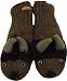 DeLux Bison Brown Wool Animal Mittens