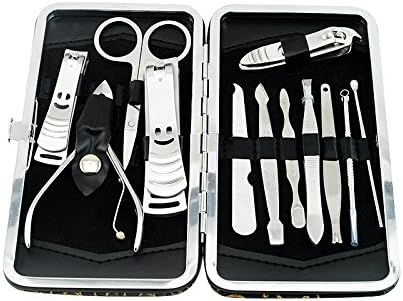 Carejoy(TM) 12 in 1 Nail Care Full-function Personal Manicure & Pedicure Set, Travel & Grooming Kit