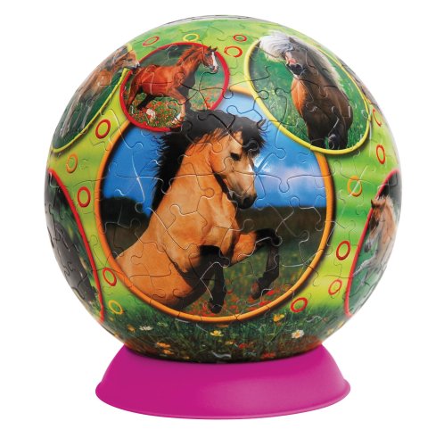 Childrens Toyshop  Spielwaren : Ravensburger 110421 - Kunterbunte Pferdewelt Puzzleball