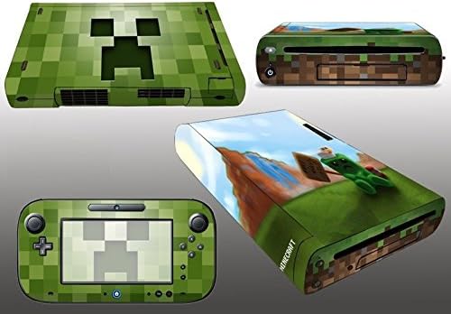 Green Newest Game Vinyl Protector Sticker Decal for Wii U WIIU Console