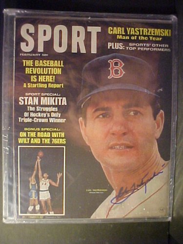 Carl Yastrzemski Boston Red Sox Autographed February 1968 Sport Magazine