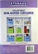 Storage Boxes, Collapsible Blue Striped Boxes 11 in x 11 in x 8 in-TWO BOXES