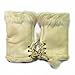 Cocobla Women's Rabbit Fur Hands Wrist Fingerless Gloves