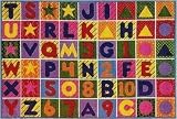 LA Rug Numbers & Letters Rug 5'3x7'6