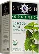 Stash Premium Organic Cascade Mint Herbal Tea, Caffeine Free Tea Bags, 18-Count Boxes (Pack of 6)