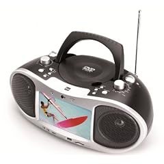 Dual P-DVD 70 Portabler DVD-Player (DVD, CD, CD-R, CD-RW, MP3, JPEG, USB, SD-Card, 17,8 cm TFT Monitor) Silber