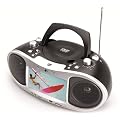 Dual P-DVD 70 Portabler DVD-Player (DVD, CD, CD-R, CD-RW, MP3, JPEG, USB, SD-Card, 17,8 cm TFT Monitor) Silber
