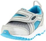 K-Swiss Tubes Race 100 VLC Running Shoe (Infant/Toddler),Silver/Neon Blue/Charcoal,9.5 M US Toddler
