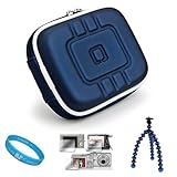 EVA Navy Blue Compact Protective Camera Carrying Case with Removable Clip-O ....