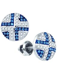 10KT White Gold 0.20CT-Diamond Fashion Earring