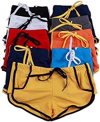 Fikeoo Men's Elastic Waist Swim Trunks Boxer Brief
