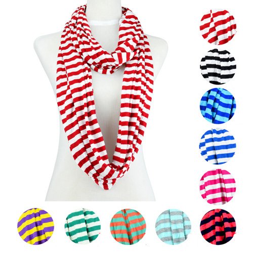Stripe Cycle Chevron Infinity Zebra Scarf