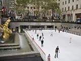 Ice Rink at Rockefeller Center, Mid Town Manhattan, New York City, New York, USA Premium Photographic Poster Print by R H Productions , 30x40