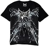 Tapout  Boys 8-20 Warrior Short Sleeve Tee,Blackest,10/12