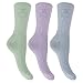 Womens/Ladies Wide Fit Diabetic Socks With Easytop Comfort Grip (Pack Of 3)