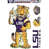 LSU TIGERS MASCOT REMOVABLE CAR TRUCK WINDOW WALL DECAL SET (4)