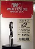 Whiteside Router Bits RU5150 Standard Spiral Bit with Up Cut Solid Carbide 1/2-Inch Cutting Diameter and 1-1/2-Inch Cutting Length