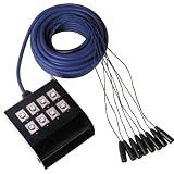 AV Link 49 8-Channel XLR Female-XLR Male Stage Snake 15 Meters