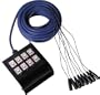 AV Link 49' 8-Channel XLR Female-XLR Male Stage Snake 15 Meters