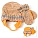 Urban Boundaries Toddler Boys Marled Knit Cuff Hat & Mitten 2-Pack (Includes fleece chin strap, Fits Sizes 2 - 4)
