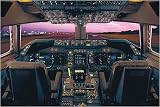Airplane - Boeing 747-400 Flight Deck Poster Print