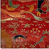 IMAGE OF File Carpet from Indian Mughal Empire Giclee Canvas Art Print #9055 26