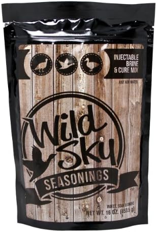 Wild Sky Seasonings | Injectable Brine and Cure Mix | Poultry, Waterfowl, Wild Game Smoking | Made In USA | Founded in North Platte Nebraska | 16 Oz