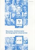 Revue FSHAA  / Nouveau dictionnaire de biographie alsacienne n° 47 : Supplément Na-T