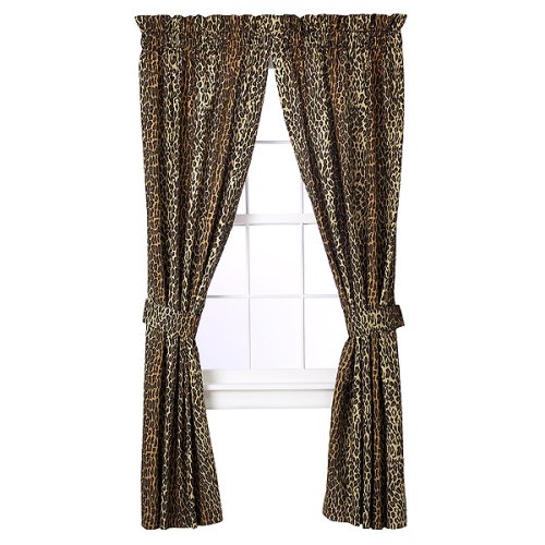 Leopard Window Panel Pair - 84x84