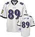 Mark Clayton Jersey: Reebok White Replica #89 Baltimore Ravens Jersey - Large