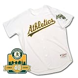 Oakland Athletics Authentic Home Jersey w/40th Anniversary Patch