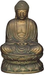 Buddha in Meditation Statue, Bronze Finish