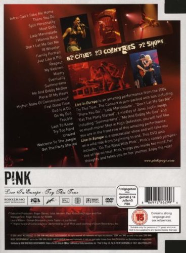 Pink - P!nk: Live in Europe