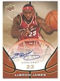 2008-09 Upper Deck NBA STARTING 5 AUTOGRAPH - Lebron James - Cleveland Cavaliers (Limited Edition Card) (Basketball Cards)