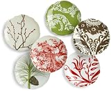 Rosanna Boho Holiday Dessert Plates, Set of 6