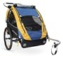 Burley D'LITE ST Double Child Bicycle Trailer (Denim/Sun)