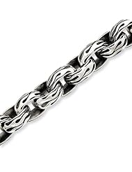 Sterling Silver Antiqued Gothic Bracelet