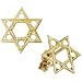 14k Yellow Gold Jewish Star of David Stud Earrings