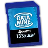 DataMINE HIGH SPEED 4GB 133x SD Memory Card Featuring DataSafe Technology for 100% FAST AND RELIABLE Transfers - for Amazon Kindle 1 (First Generation)