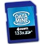 DataMINE HIGH SPEED 4GB 133x SD Memory Card Featuring DataSafe Technology for 100% FAST AND RELIABLE Transfers - for Amazon Kindle 1 (First Generation)