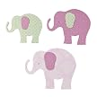 Bella Wall Plaques - Set of 3 Diecut Elephants