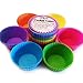 Happy Hacienda Silicone Baking Cups - Set of 12 Reusable Muffin/Cupcake Liners in Confetti Colors