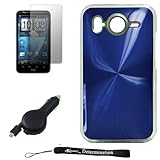Premium Metallic Blue Design Cover / Snap On Crystal Protective Hard Case f ....