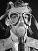 View of a Gas Mask Being Tested Additionally as a Respirator Photographic Poster Prin...