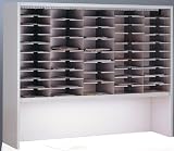 Heavy-Duty Mail Centers - 50-Pocket Elevated Sorter