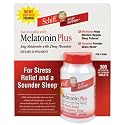 Schiff Melatonin Plus 3 mg Melatonin with 25 mg Theanine - For Stress Relief 300 Tablets